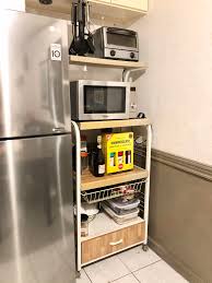 Mini fridge organizer storage cabinet microwave cart apartment. Multipurpose Kitchen Stand Microwave Stand Furniture Home Living Furniture Shelves Cabinets Racks On Carousell