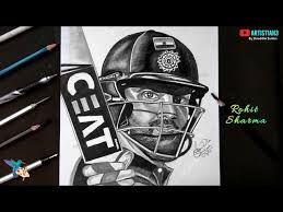 Discover great art by contemporary artist rohit sharma. Drawing Rohit Sharma Sketch Time Lapse Watch Nojoto