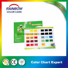 Hot Item Deposit Printing Colour Chart Catalogue For Water Base Colour Paste