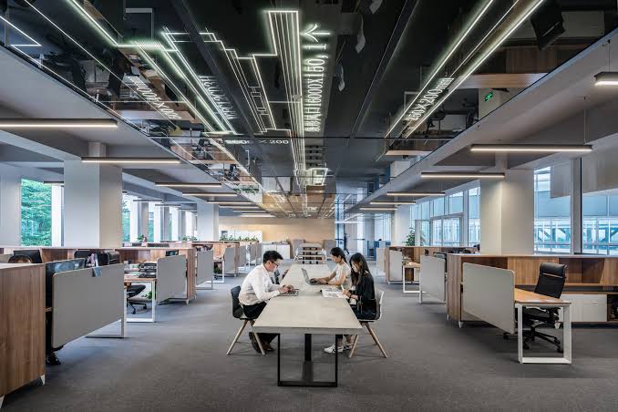 Completed commercial office interior