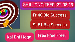 Shillong Teer Result 22 08 19 Shillong Teer Counter Shillong Teer Result Chart Teer Target Today