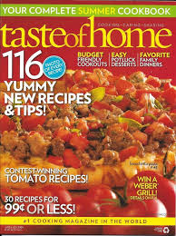 A Taste Of Home Magazine Over 100 Recipes Budget Friendly Cookouts Family Dinner Taste Of Home Magazine New Recipes Food Hacks