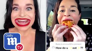 Join facebook to connect with samantha ramsdell and others you may know. Samantha Ramsdell The Woman With One Of The World S Biggest Mouths Dailymail Tv Youtube