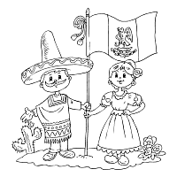 Explore more like mexican flag eagle coloring page. Couple With Mexican Flag Coloring Pages Surfnetkids