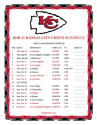 The 2021 season will be the kansas city chiefs' upcoming 52nd season in the national football league, their 62nd overall and their ninth under head coach andy reid. Printable 2020 2021 Kansas City Chiefs Schedule Chiefs Schedule Kansas City Chiefs Printable Nfl Schedule