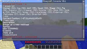 Commands, also known as console commands, are advanced features activated by typing certain strings of text. Github Simo415 Minecraft Console A Minecraft Mod Which Adds A New Console Type Gui To The Game
