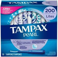 Tampax Pearl Tampons With Plastic Applicator Light Absorbency 200 Count Unscen 73010712140 Ebay