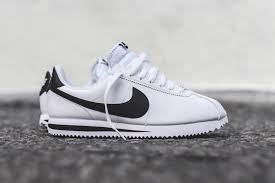 Nike classic cortez leather mens shoes trainers uk size 8 to 10.5 749571 002. Nike S Cortez Silhouette Is Back In Full Grain Leather Nike Cortez White Nike Cortez Shoes Cortez Shoes