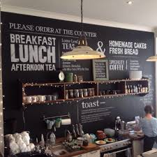 Black Wall With White Wording For Visitor Area Mission And Vision Stuff Ministry Info Etc Cafe Boulangerie Cafe Restaurant Decoration De Cafe