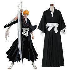 Check spelling or type a new query. Anime Bleach Costume Kurosaki Ichigo Cosplay For Men Women Japanese Traditional Kimono For Adults Performance Show Fancy Role Anime Costumes Aliexpress