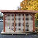 Auvent Terrasse Bois Toit Plat Treillis 12mc 35351 Patio Awning Outdoor Structures Outdoor