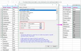 how to convert full state names to abbreviations in excel