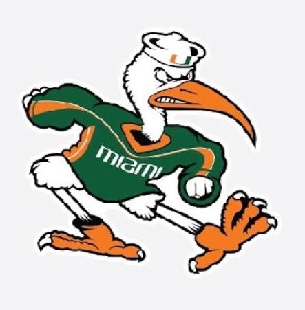 Amazon.com: University of Miami Hurricanes SEBASTIAN Mascot 4" Vinyl Decal UM Car Truck Window Sticker : Sports & Outdoors