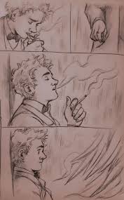 Nekocat The Angel And The Demon Among Us Part 8 Hc Drawings Angel Drawing Good Omens Book