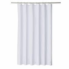 Elegant Waterproof White Polyester Fabric Extra Long Shower Curtains Liners Super Thicken Plain White Mildew Resistant Washable Review Long Shower Curtains Extra Long Shower Curtain White Shower Curtain