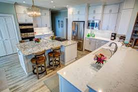 Under cabinet lighting beautifully highlights the color and texture of the stone. Tim And Marguerite Cabinet Depot