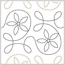 Ginger Spring Quilting Pantograph Pattern From Apricot Moon Designs Quilting Designs Patterns Machine Quilting Patterns Free Motion Quilting Patterns