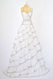 Porfolio Of Custom Wedding Dress Sketches And Illustrations For Brides Dress Sketches Dress Illustration Wedding Dress Illustrations