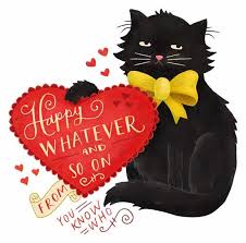 Valentine card with cat with hearts. Valentine S Day Free Printables Vintage Valentine Cards My Funny Valentine Vintage Valentines