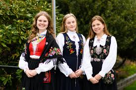 Norwegian vintage bell pull w/ heavy forged hangers hand embroidery from norway. The Bunad Norway S Traditional Folk Costume The Spur Trail