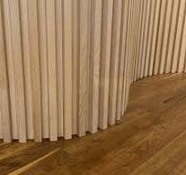 Curved Slat Wood Wall Panels