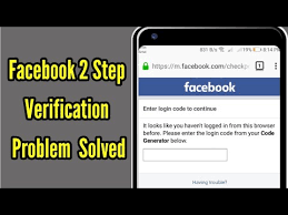 Facebook 2 Step Authentication Verification Problem 2020 Youtube