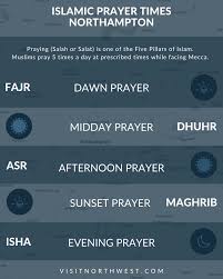 Offering obligatory prayers five times a day is the second among five pillars of islam. 5wrady5mjkaksm