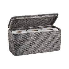 Storage boxes └ home organisation └ cleaning & housekeeping └ home & garden all categories food & drinks antiques art baby books, comics & magazines business cameras cars, bikes, boats clothing 60l storage container with wheels grey lid home storage organisation stackable m. Sedona Grey Lidded Rectangular Tote Reviews Crate And Barrel Toilet Paper Storage Paper Storage Crate And Barrel