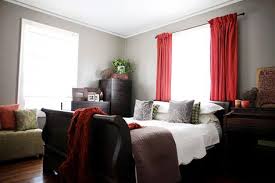 House Crashing Inspired Inexpensive Young House Love Bedroom Red Dark Wood Bedroom Furniture Gender Neutral Bedrooms