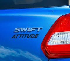 Attitude control is the process of controlling the orientation of an aerospace vehicle with respect to an inertial frame of reference or another entity such as the celestial sphere, certain fields. Suzuki Swift Attitude 2019 On Genuine Part Rear Carbon Badge Emblem Decal New Ebay