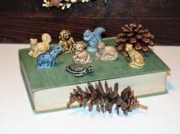 Miniature Whimsy Animals Wade Pottery Whimsies 8 Animal Etsy Animal Figurines Red Rose Tea Miniature Figurines