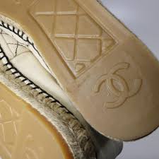 chanel beige rev black quilted embroidered canvas cc logo espadrilles b588 flats size eu 41 approx us 11 regular m b 34 off retail