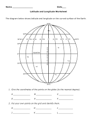 Latitude and longitude worksheet asking to students to label the main lines of latitude and longitude across the globe. Latitude And Longitude Worksheet