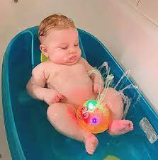 Then, a few days later, add a minimal amount of water to the tub. My 3 Month Old Fav Toy Were Glad To See He Loves It Get Your Child A New Buddy 50 Off This Week Only 20 Off Best Baby Toys Baby Toys Baby Bath