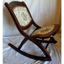 Don't forget to download this wooden folding chairs vintage for your home improvement reference, and view full page gallery as well. Antique Folding Rocking Chair Chairish
