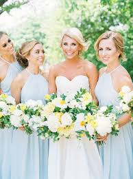 Light Blue Bridesmaid Dress Bridesmaid Dresses Bridesmaids Blue Southern Wedding Light Blue Bridesmaid Dresses Light Yellow Weddings Yellow Wedding Bouquet