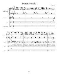 Print And Download In Pdf Or Midi Dance Monkey Percussion Lot Tune Monkey Dance Piano Tutorials Dance