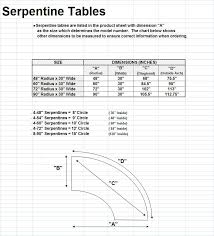 Serpentine Table Dimensions Veteran Tables Top Quality Commercial Tables And Chairs Event Table Table Dimensions Serpentine