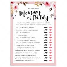 Free printable baby shower game in pdf format. Guess Who Said What Baby Shower Game Template With Blush Flowers Littlesizzle