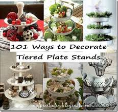 101 Ways To Decorate Tiered Plate Stands Oodles Of Awesome Ideas For Creating Your Own Tiered Plate Stands Creativ Tiered Tray Decor Plate Stands Tray Decor