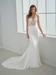 White One Collection By St Patrick Filipinas Romantic Wedding Dress With A Two Piece Effect The Mermaid S Wedding Dresses Cheap Wedding Dress Bridal Dresses