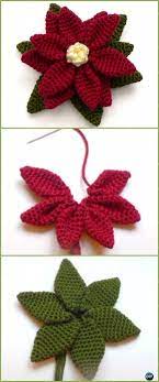 Crochet Poinsettia Flower Free Patterns Crochet Poinsettia Christmas Flower Free Patterns Holiday Crochet Christmas Crochet Patterns Christmas Crochet