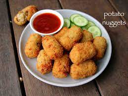 Potato Nuggets Recipe Spicy Potato Nuggets Potato Snacks Recipes Recipe Potato Snacks Spicy Recipes Spicy Snacks