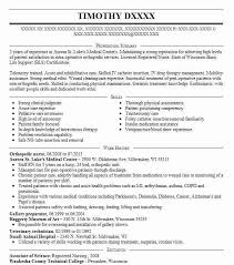 The nurse needs to inspect the skin at least once every 8 hours for irritation or inflammation. Orthopedic Nurse Resume Example Nursing Resumes Livecareer