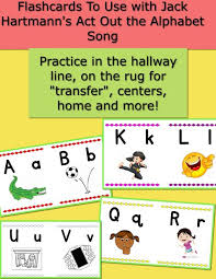 Flashcards To Use With Jack Hartmann S Youtube Song Act Out The Alphabet Alphabet Songs Abc Phonics Letter Song