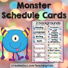 This monster theme decor bundle includes classroom setup resources like an editable daily schedule. Monster Theme Classroom Decor Schedule Cards By Love Teaching Kids