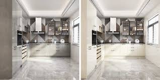 The burford kitchen range is now available with cabinet doors that are ready to be. Grey Modern Glossy Uv Lacquer Kitchens With An L Shaped Design Plcc20106