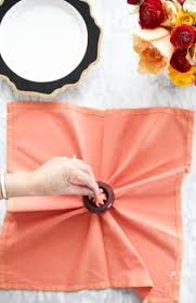 Learn how to fold napkins with rings! Napkin Folding Ideas For Fall Napkin Folding Ideas For Fall A Table To Love