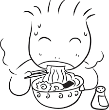 Man eating rice cartoon doodle kawaii anime coloring page cute illustration  drawing character chibi manga comic 21684121 Vector Art at Vecteezy