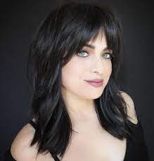 Medium length layered black hairstyle this hairstyle is perfect if you have shoulder length of hair or are planning to cut your hair to that length. 50 Best Styles For Medium Length Hair With Bangs Hair Adviser